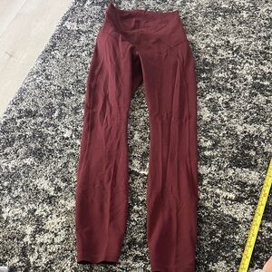 lululemon athletica Burgundy Leggings